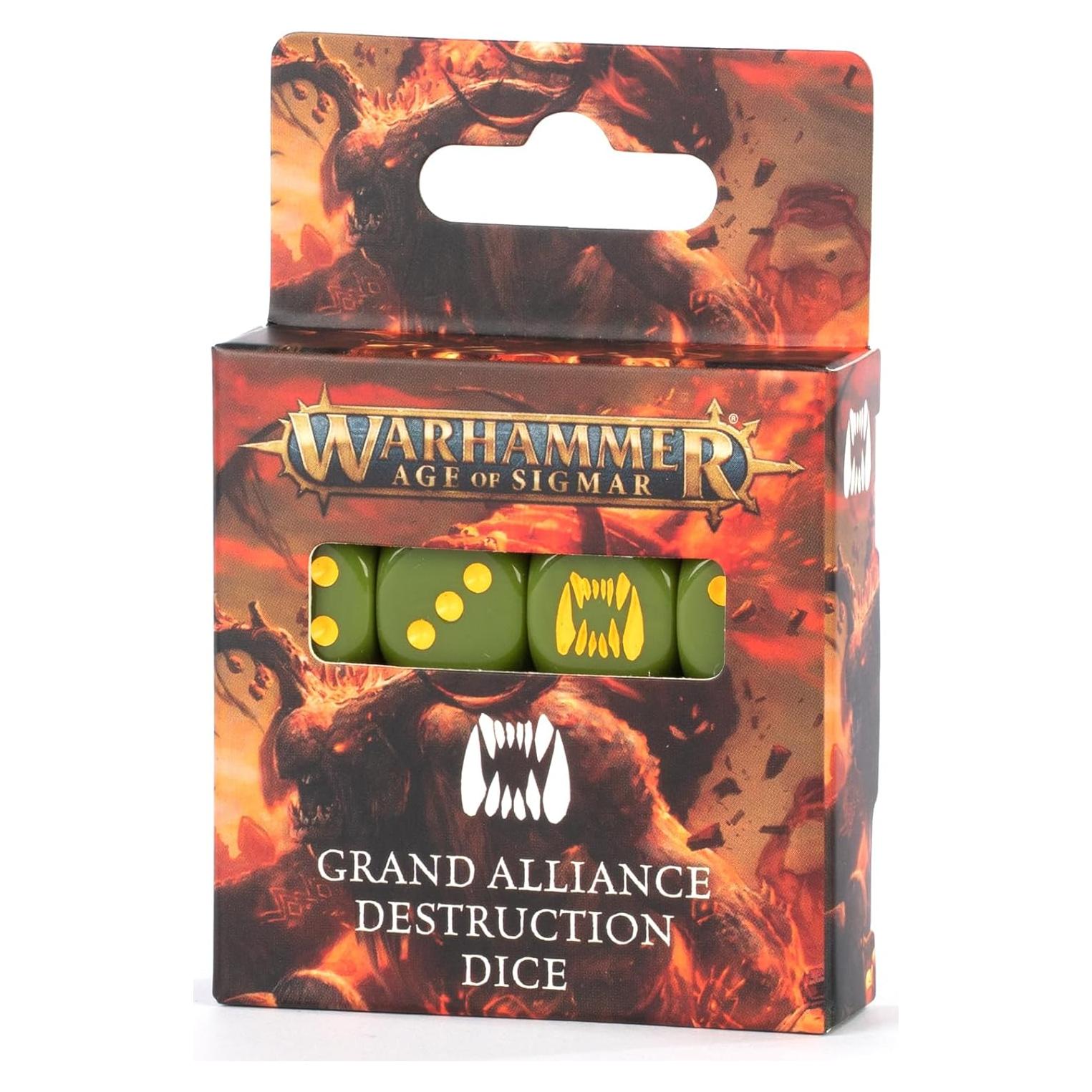 Dados Warhammer Edad de Sigmar Alianza Grande Destrucción 16mm