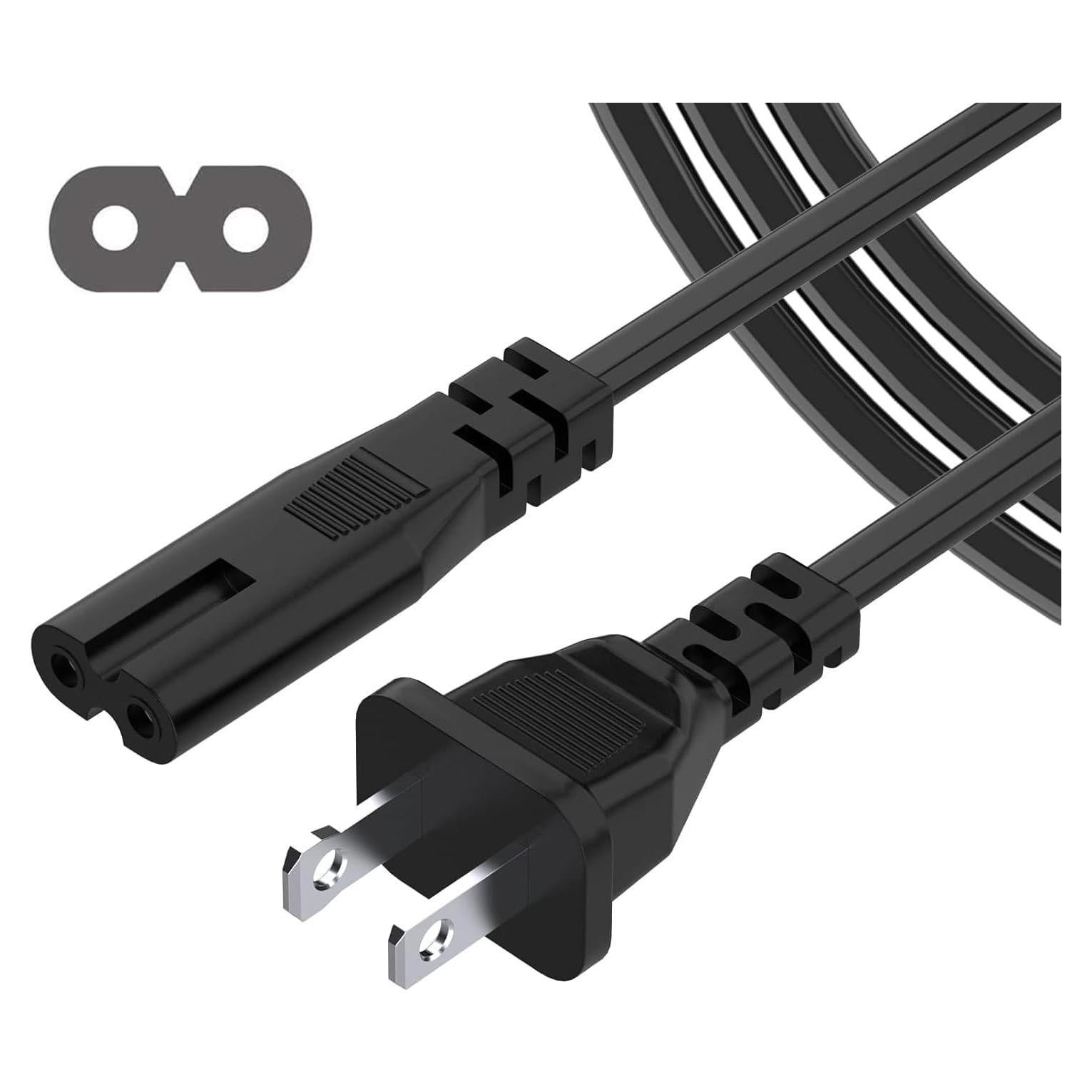 Cable de Alimentación 2 Clavijas ROLADA 1.8m para PS5 PS4