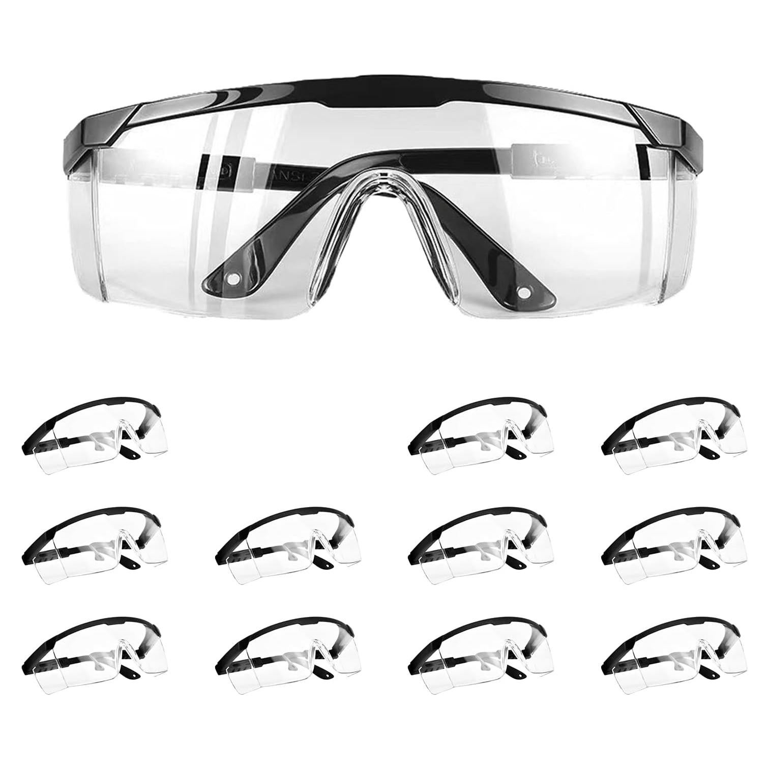 Gafas de Seguridad PETLESO 12pcs Lentes Transparentes