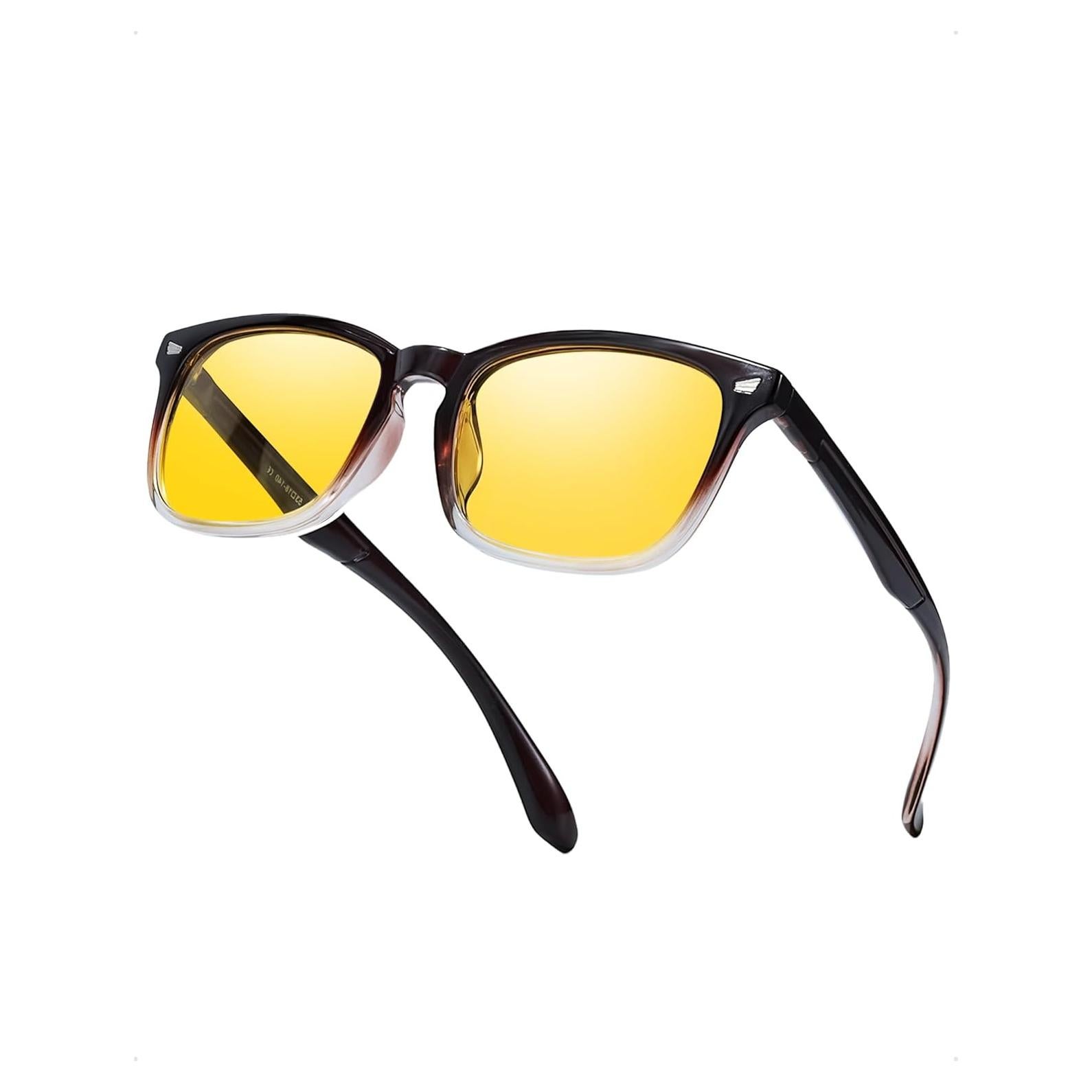 Gafas de Visión Nocturna TJUTR Amarillas Polarizadas