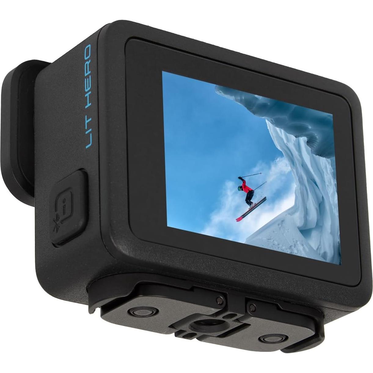 Cámara de Acción GoPro LIT HERO 4K con Luz LED y Accesorios