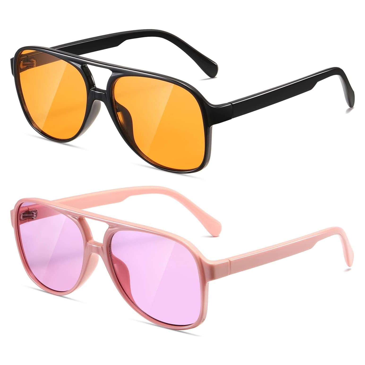 Gafas de sol aviador TIANYESY retro unisex con protección UV