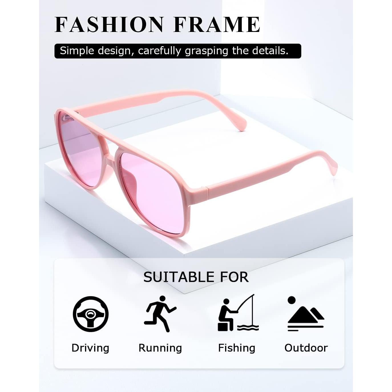 Gafas de sol aviador TIANYESY retro unisex con protección UV