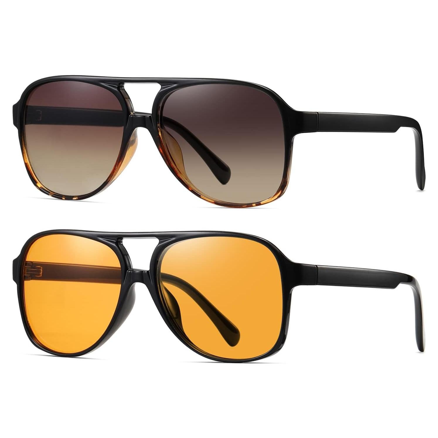 Gafas de sol TIANYESY retro unisex 70s con protección UV