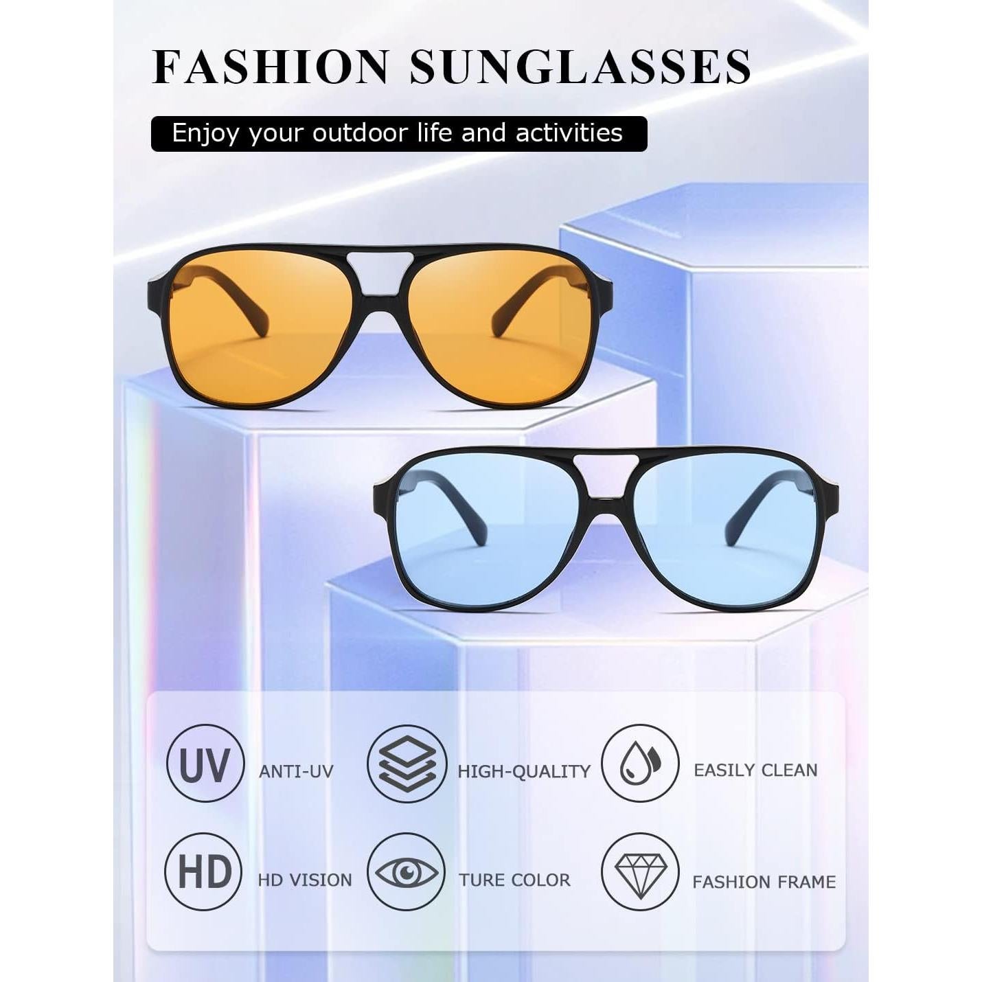 Gafas de sol TIANYESY retro unisex con protección UV