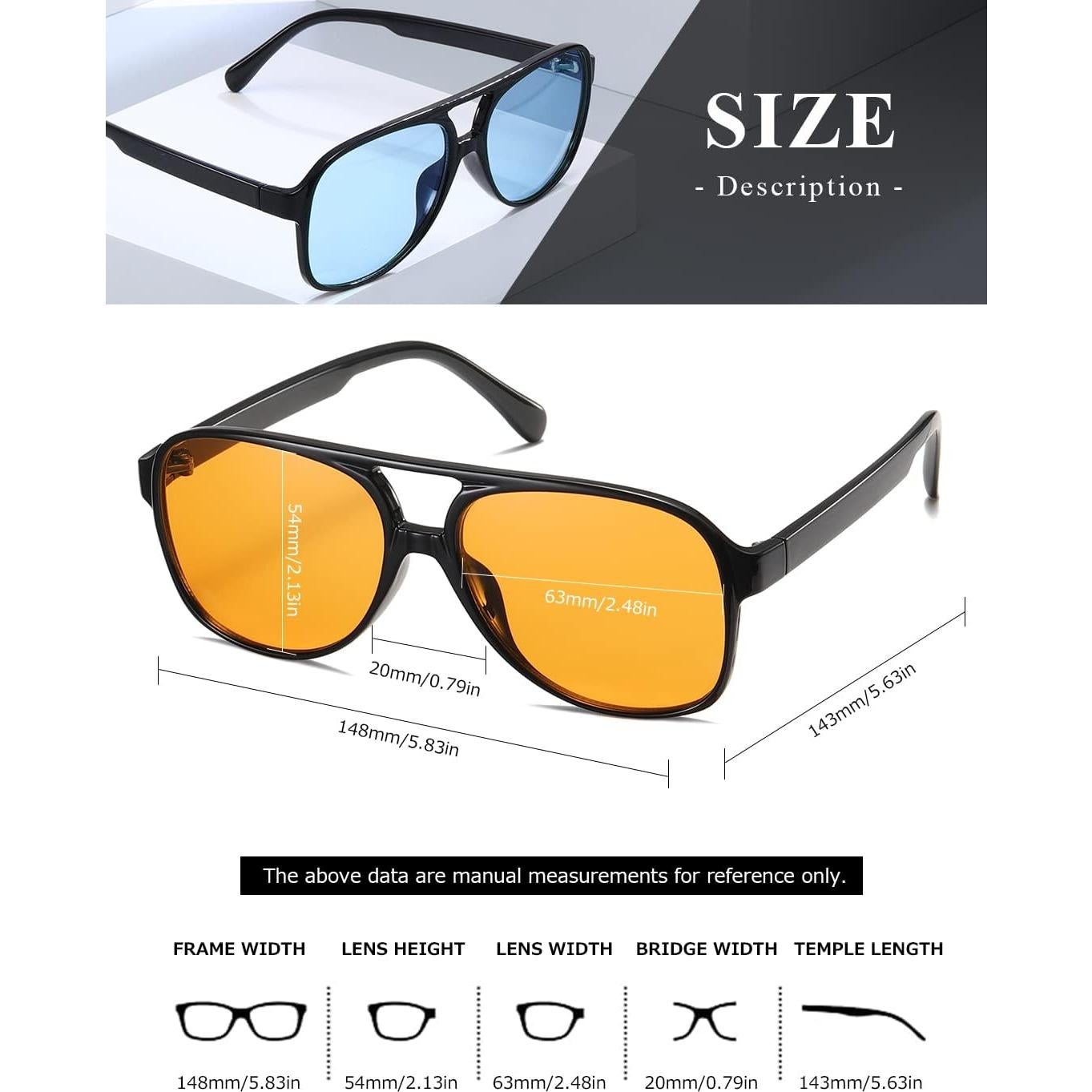 Gafas de sol TIANYESY retro unisex con protección UV