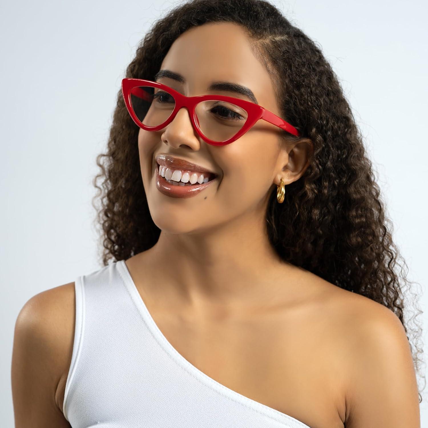 Gafas de lectura Cat Eye rojas 4.0 para mujeres - 2SeeLife