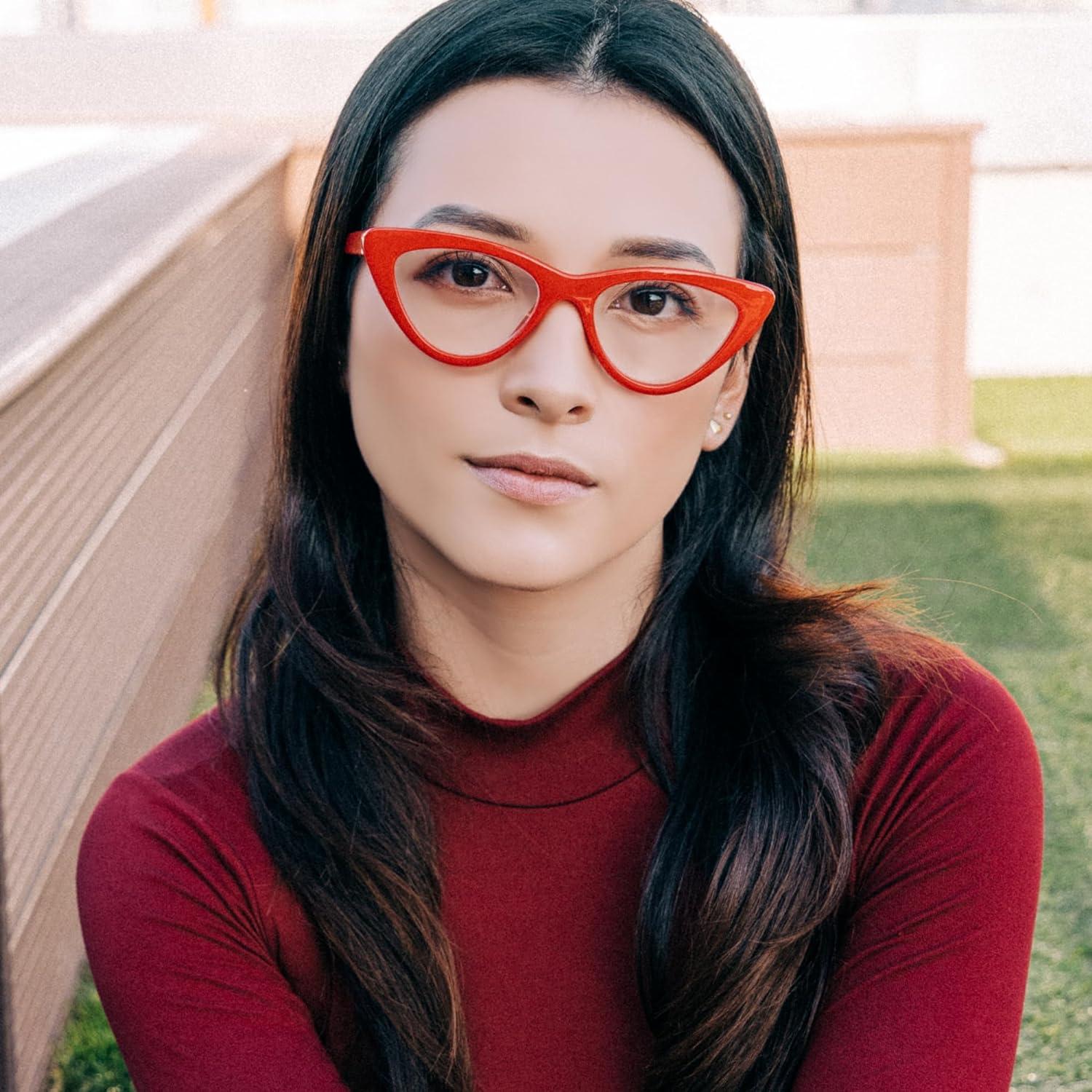 Gafas de lectura Cat Eye rojas 2.75 - 2SeeLife - Modernas