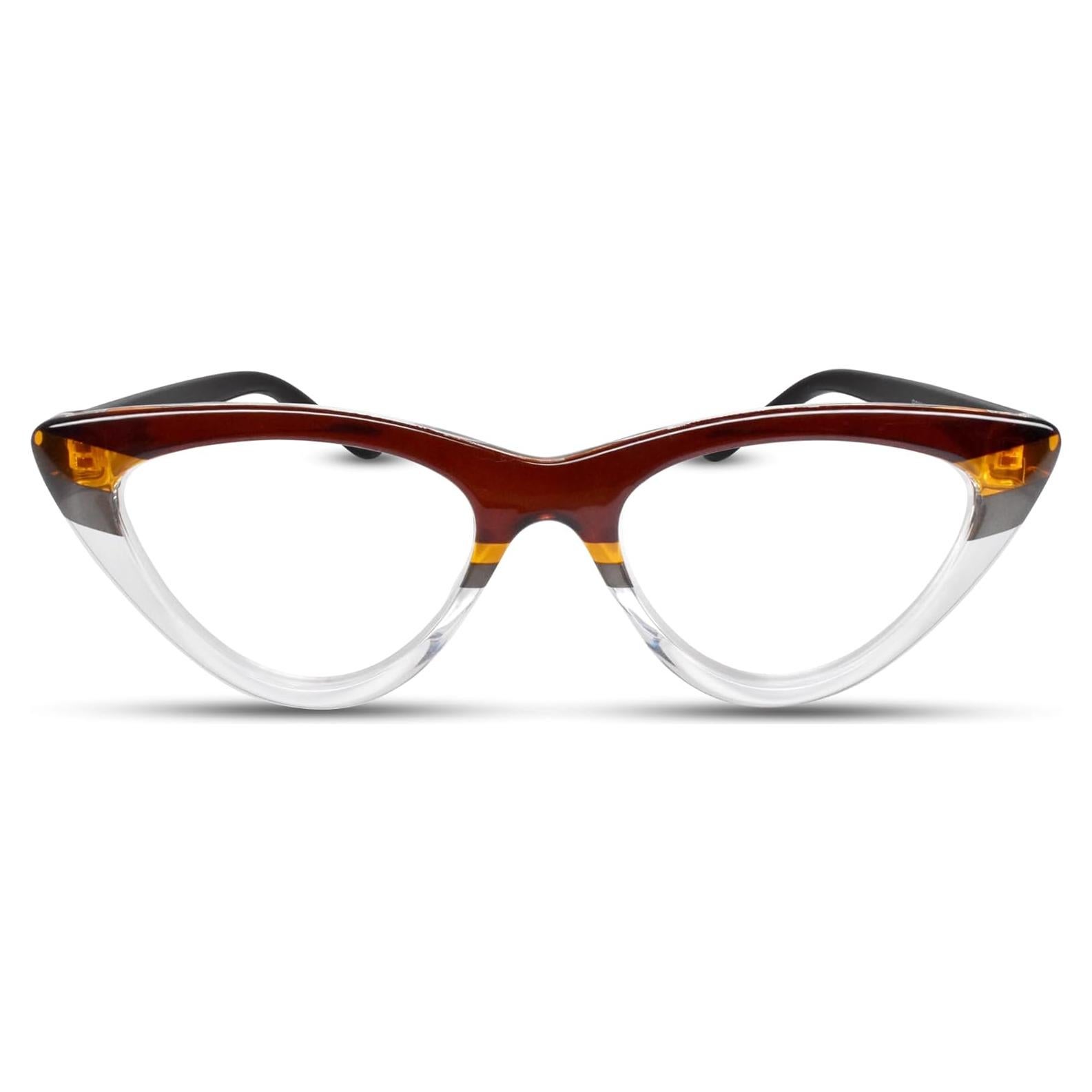 Gafas de lectura ojo de gato 3.0x 2SeeLife marrón