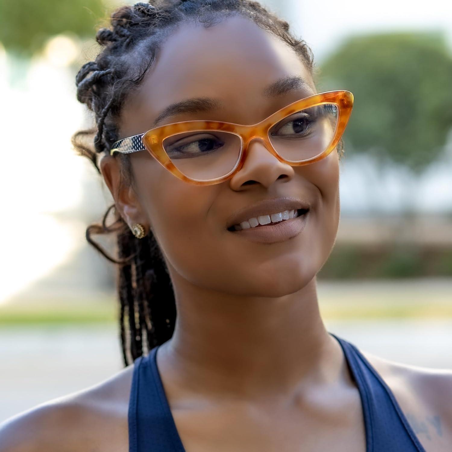 Gafas de lectura Cat Eye 1.0 Miel para mujeres - 2SeeLife