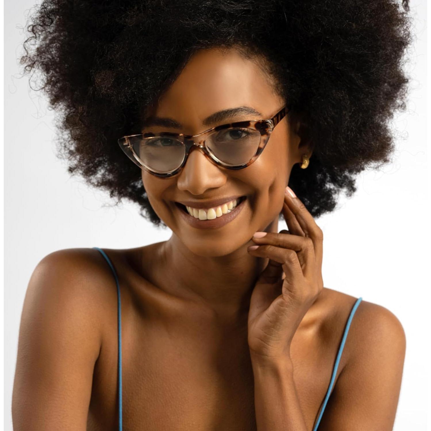 Gafas de lectura 2SeeLife ojo de gato tortuga gris 1.0x