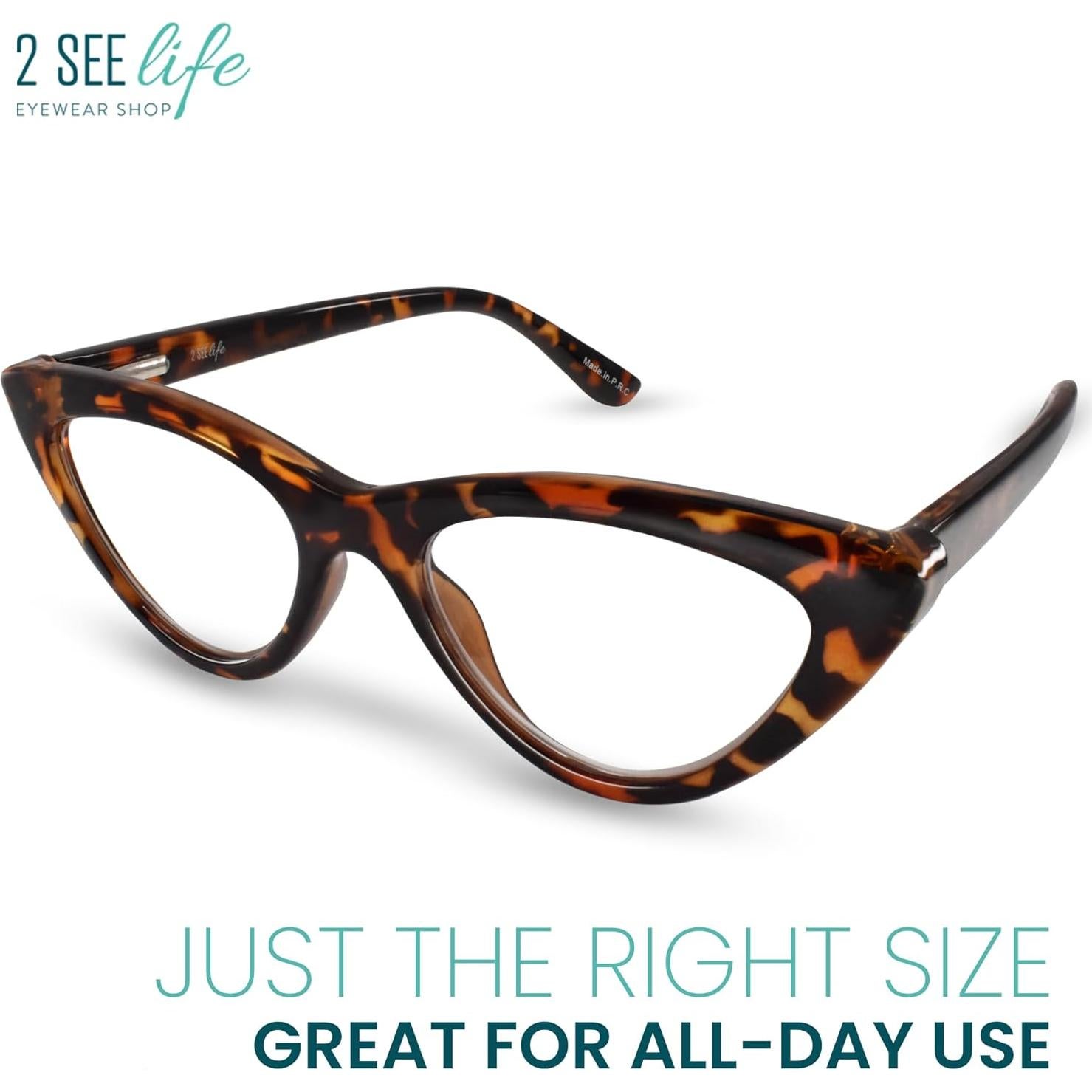 Gafas de lectura ojo de gato 2.25 2SeeLife carey para mujer