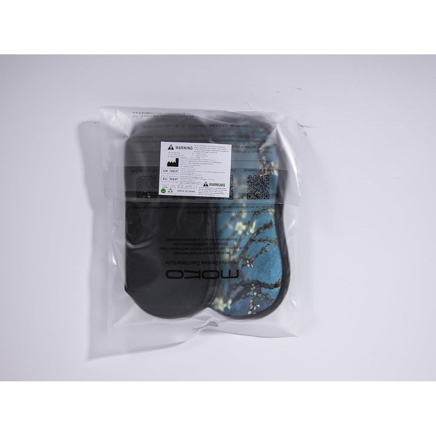 Funda para Gafas MoKo Neopreno Negro y Flor de Almendra