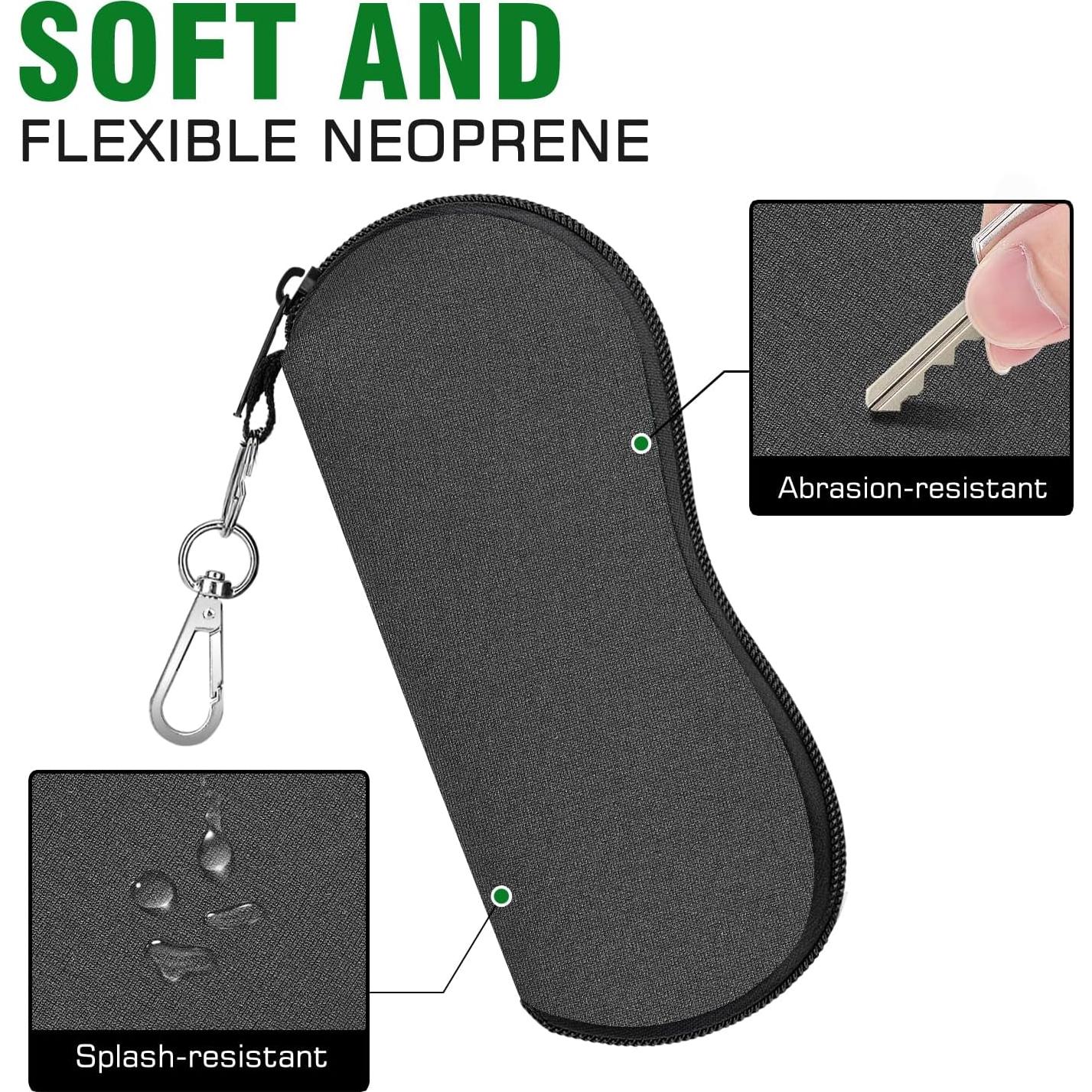 Funda para Gafas MoKo Neopreno 2 Paquetes Ultra Ligera