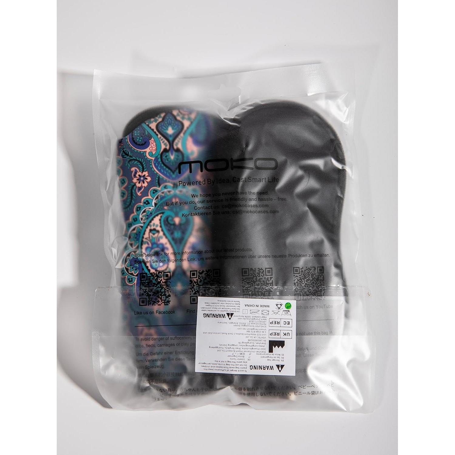 Funda para Gafas MoKo Neopreno Negro con Clip