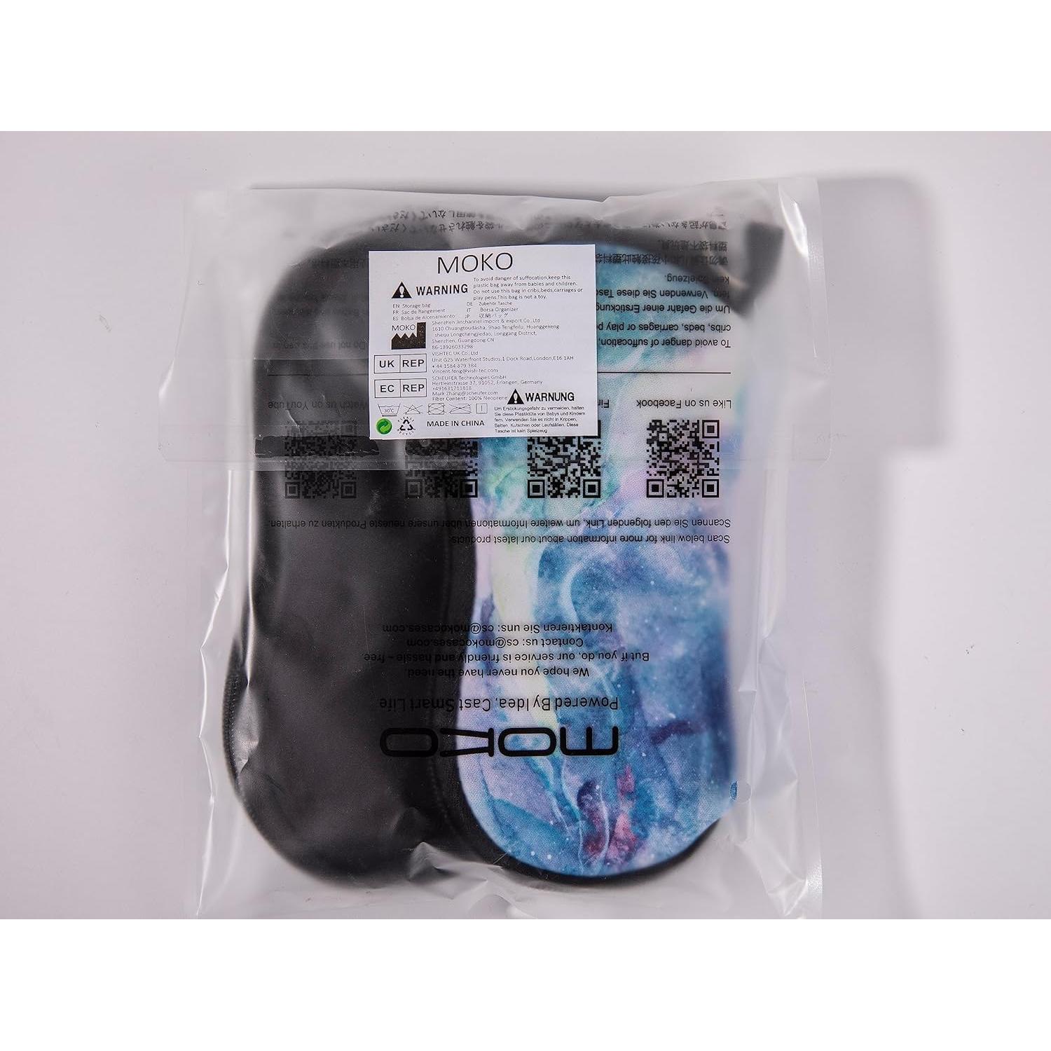 Funda para Gafas MoKo Neopreno 2 Paquetes Negro