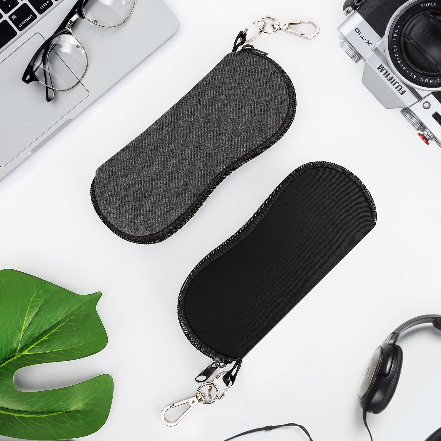 Funda para Gafas MoKo Neopreno 2 Piezas Gris y Negro