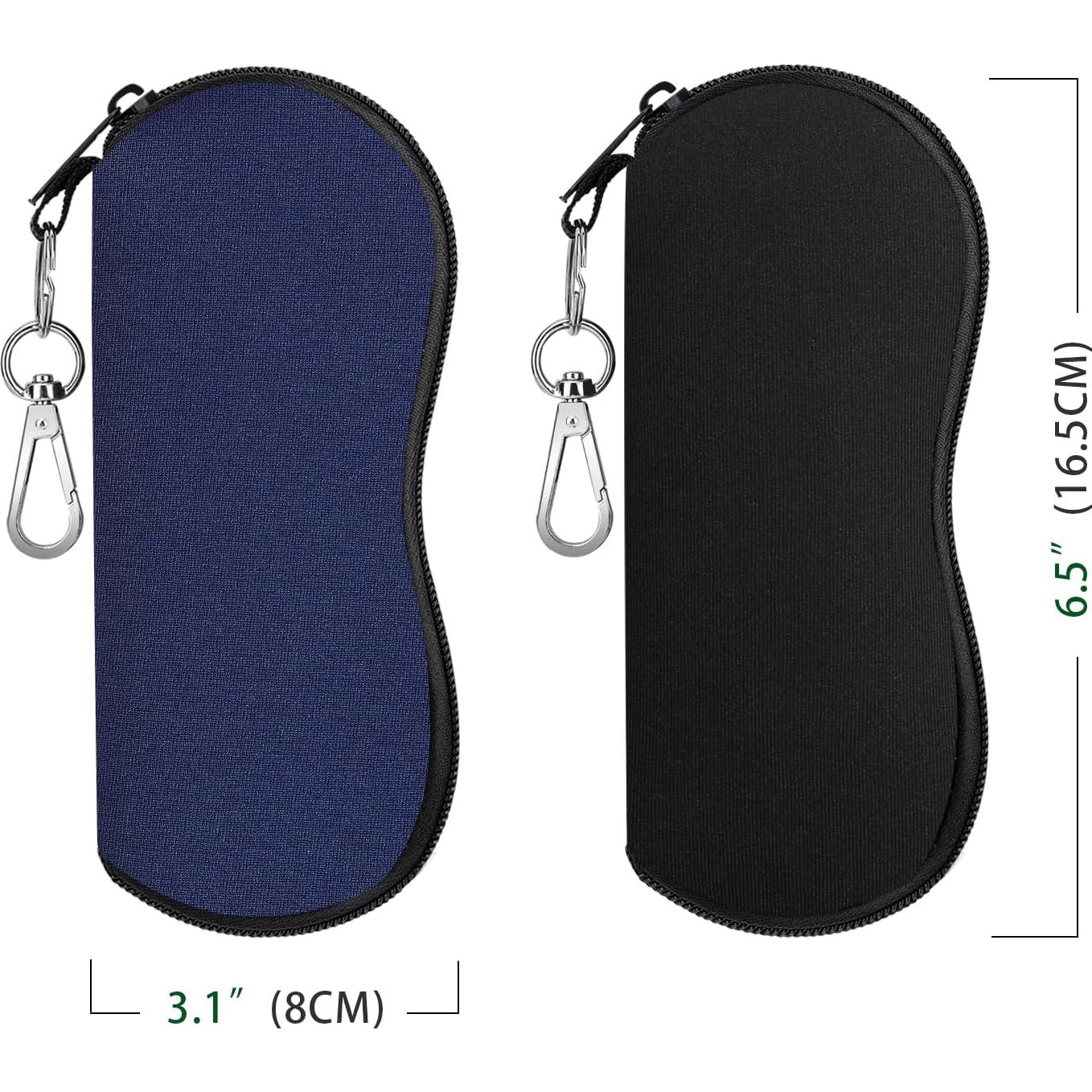 Funda para Gafas MoKo Neopreno 2 Paquetes Clip Cinturón