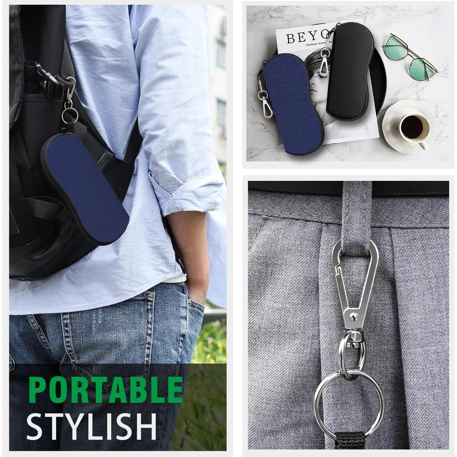 Funda para Gafas MoKo Neopreno 2 Paquetes Clip Cinturón