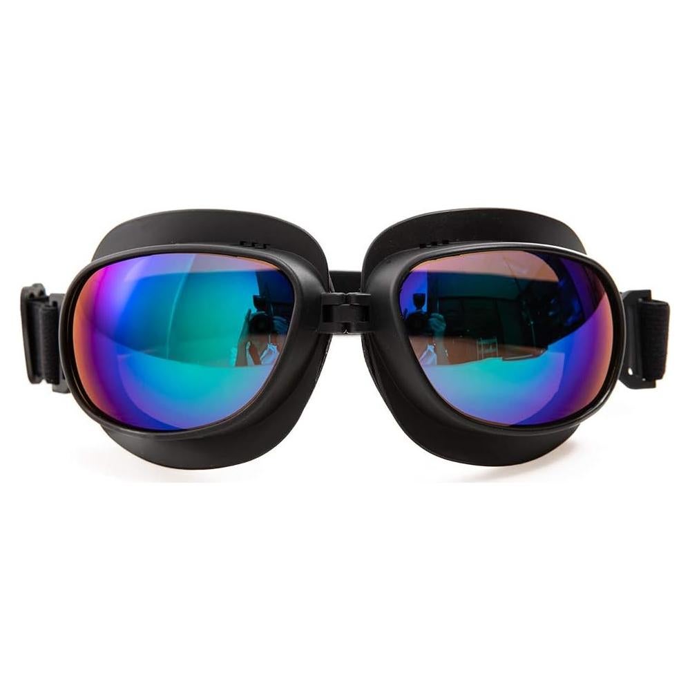 Gafas de Motocicleta Evomosa MG53-BL Retro con Lente Azul