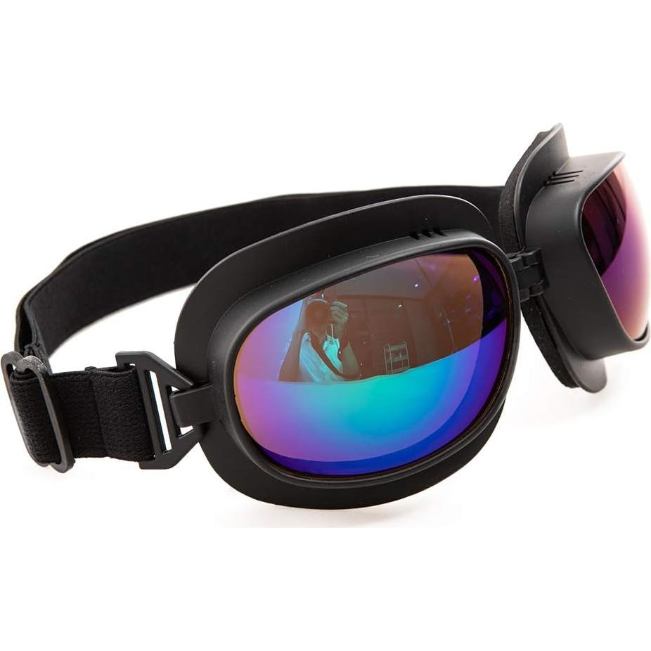 Gafas de Motocicleta Evomosa MG53-BL Retro con Lente Azul