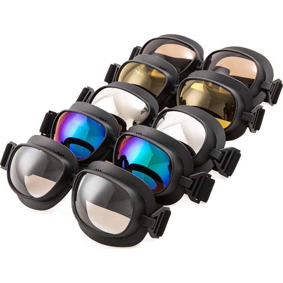 Gafas de Motocicleta Evomosa MG53-BL Retro con Lente Azul