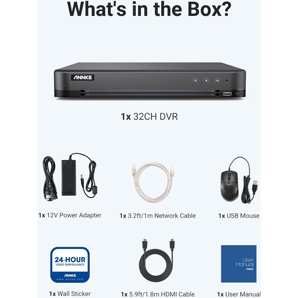 Grabador Digital de Video ANNKE 3K Lite 32CH AI CCTV 24/7