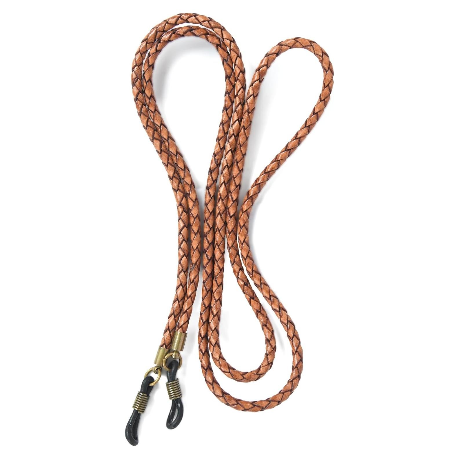 Correa de Gafas GENIQUE de Cuero Genuino Marrón 9.86g