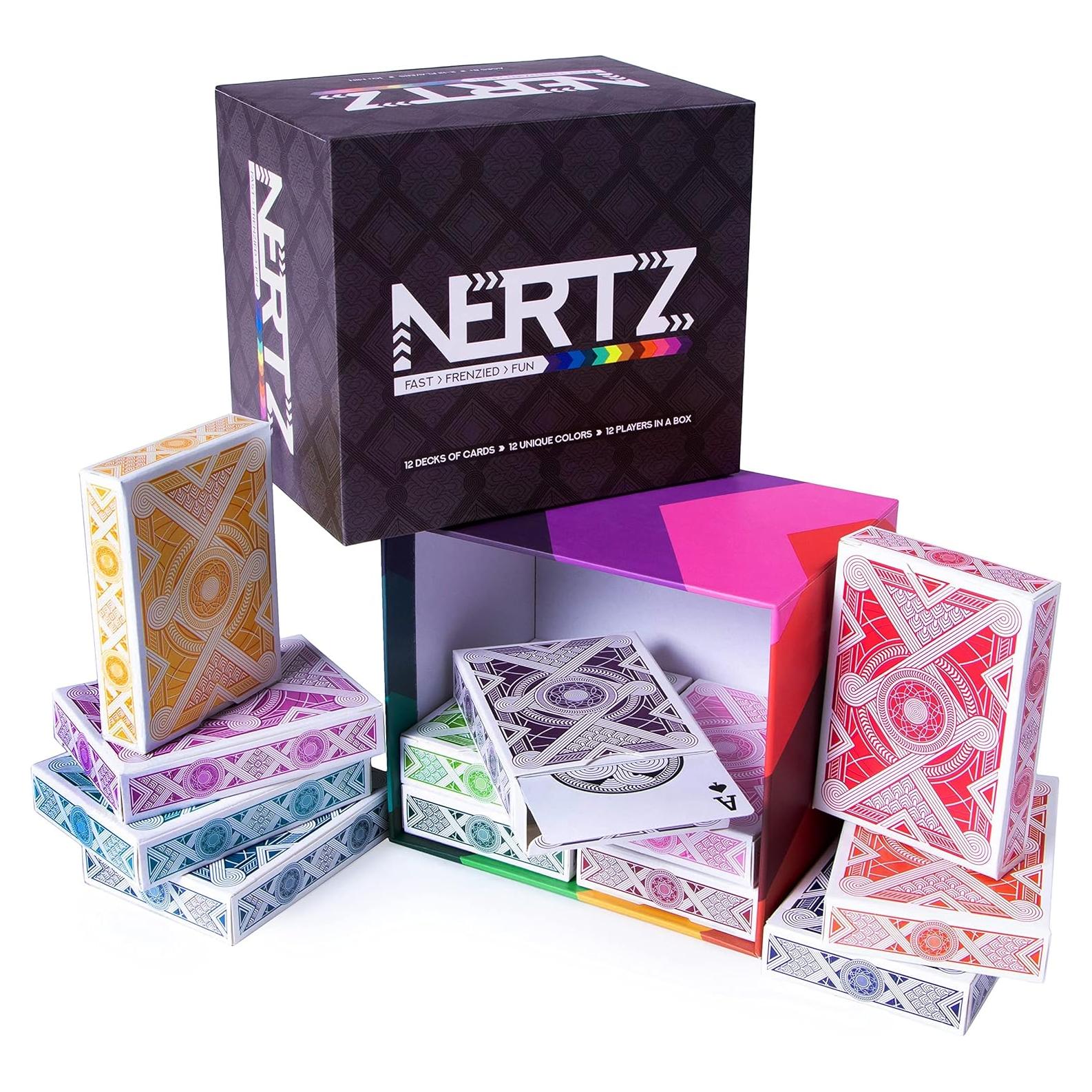 Juego de Cartas Nertz Brybelly - 12 Barajas de Póker 8.89x6.35cm