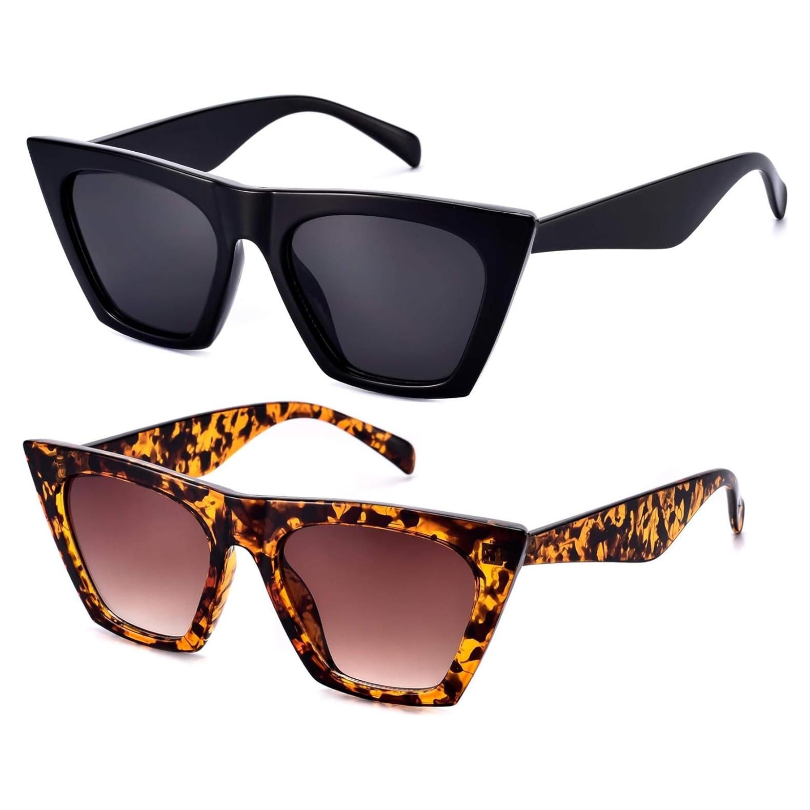 Gafas de Sol Cuadradas Mosanana Estilo Ojo de Gato UV400