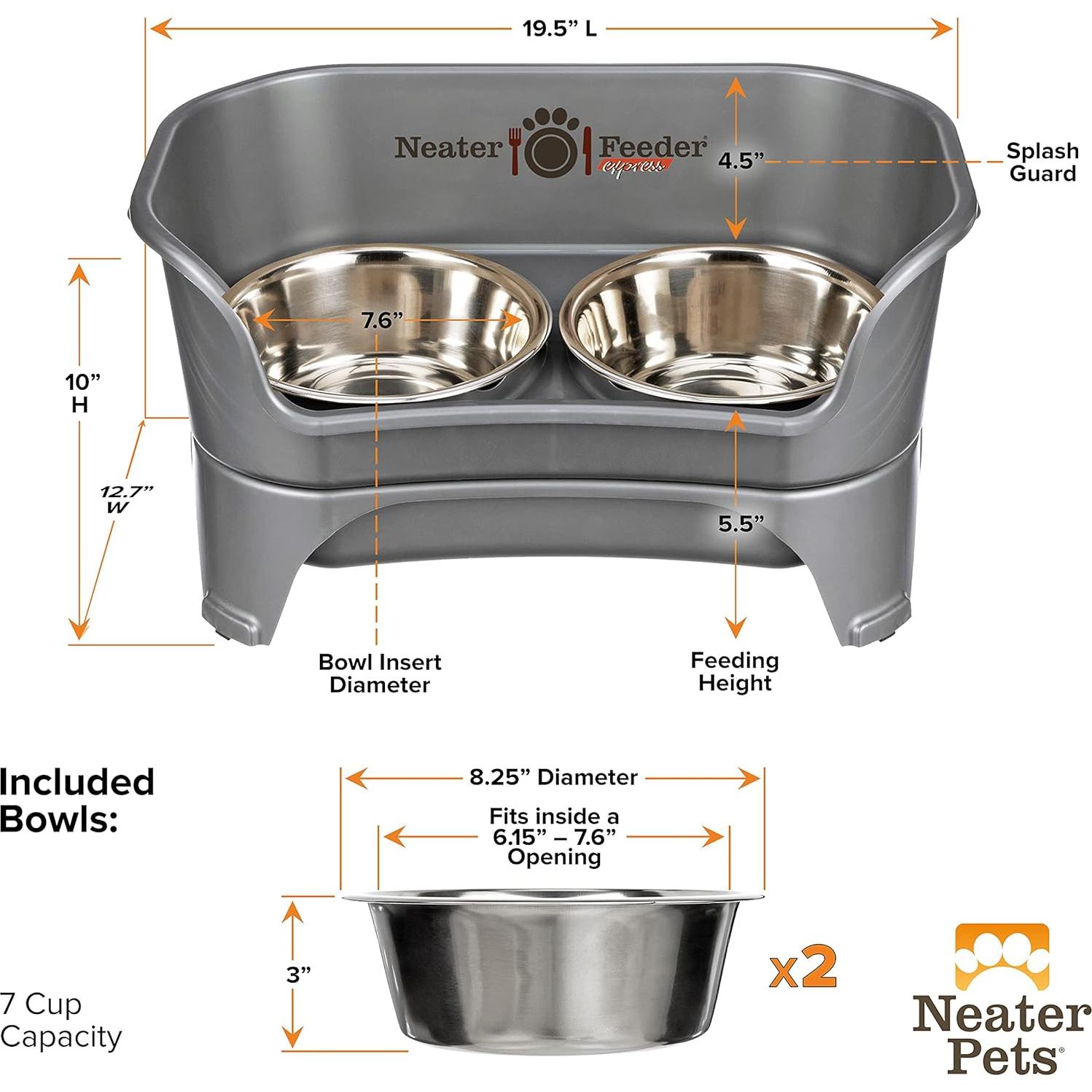 Neater Feeder - Cuencos Elevados para Perros Medianos/Grandes