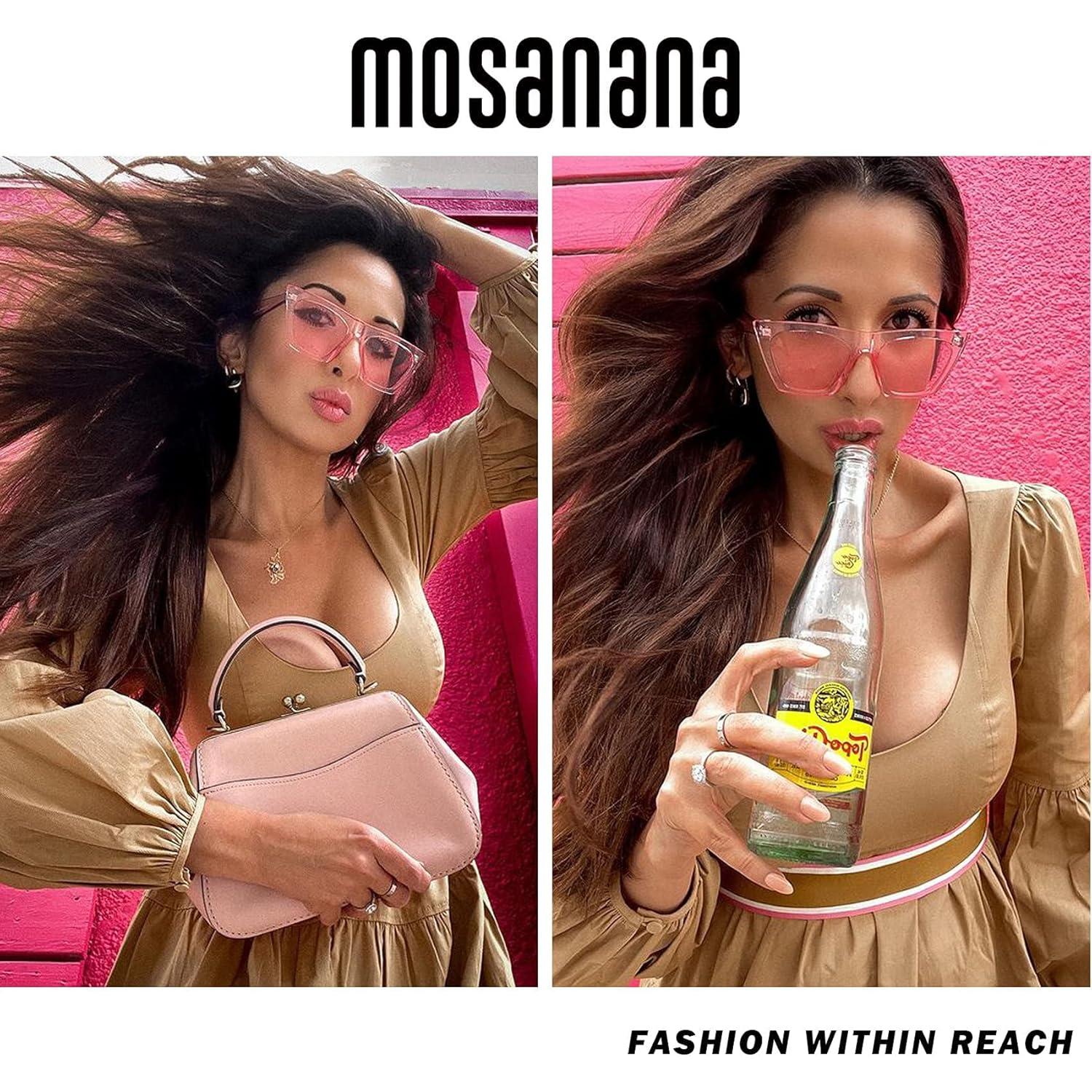 Gafas de Sol Mosanana Cuadradas UV400 Rosa Modelo SHINE