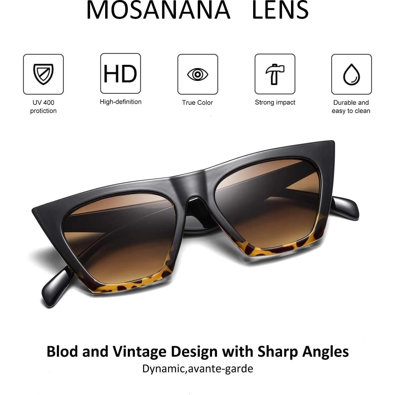 Gafas de sol Mosanana SHINE UV400 Tortuga negra