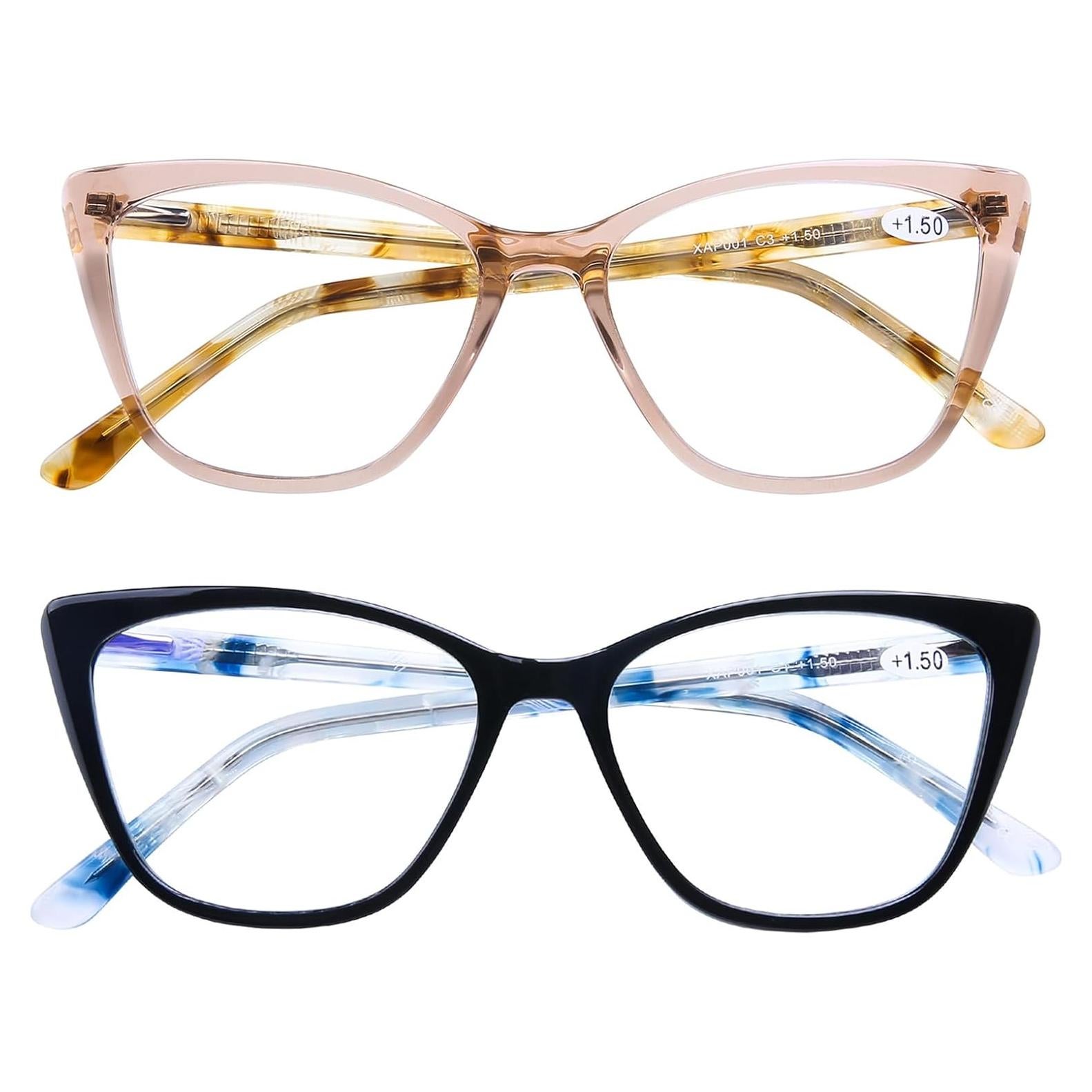 Gafas de Lectura AQWANO Oversized Anti Luz Azul 1.25x