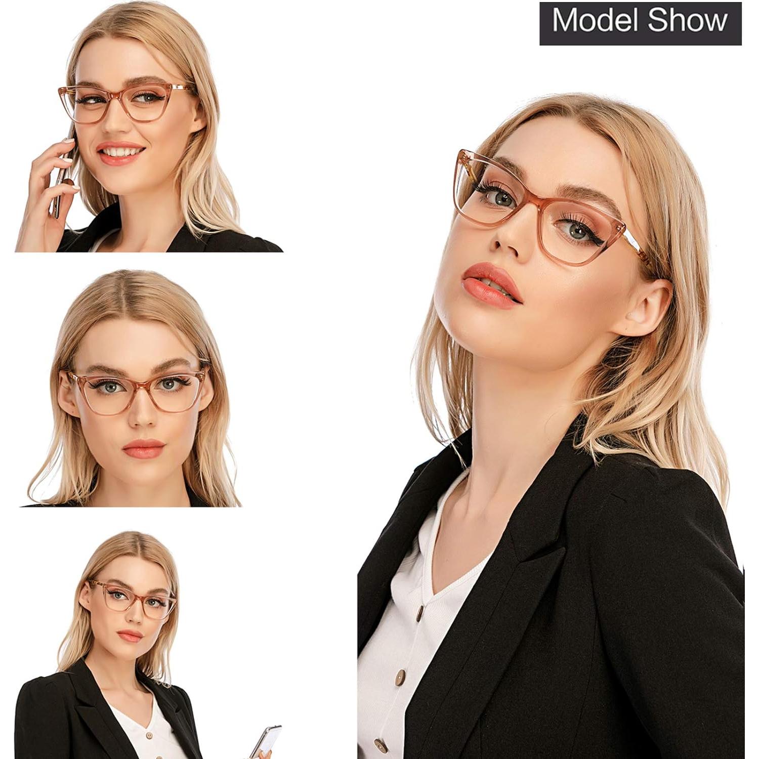 Gafas de Lectura AQWANO Ojo de Gato Champán 1.0 UV400