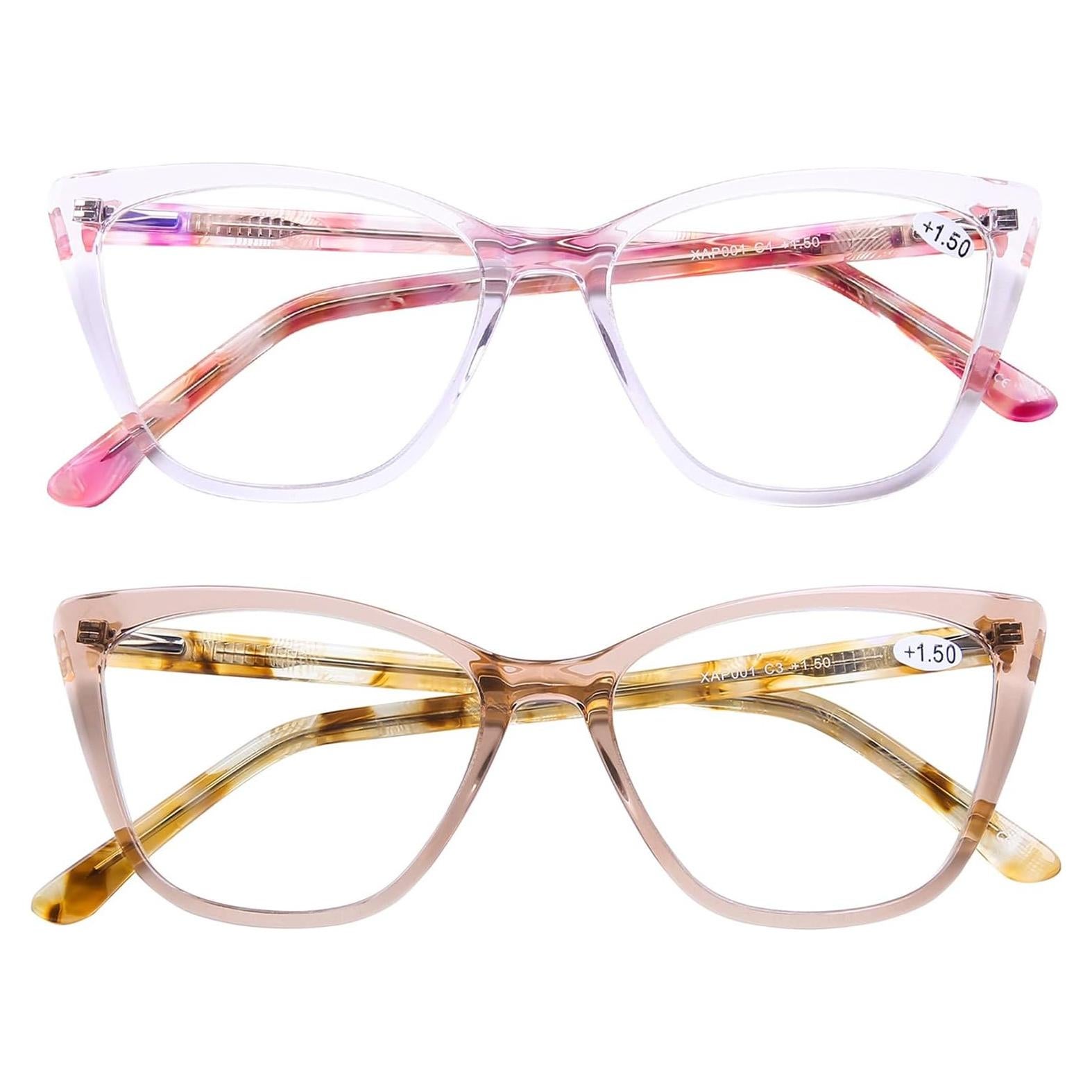 Gafas de Lectura AQWANO Anti Luz Azul Estilo Cateye 2.25