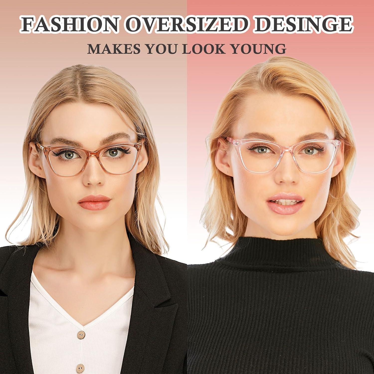 Gafas de Lectura AQWANO Anti Luz Azul Estilo Cateye 1.75