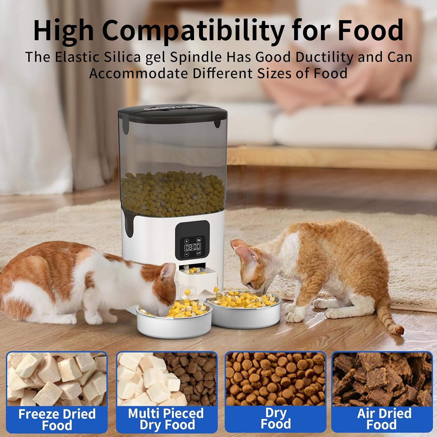 Dispensador Automático de Comida PAPIFEED 7L para 2 Gatos