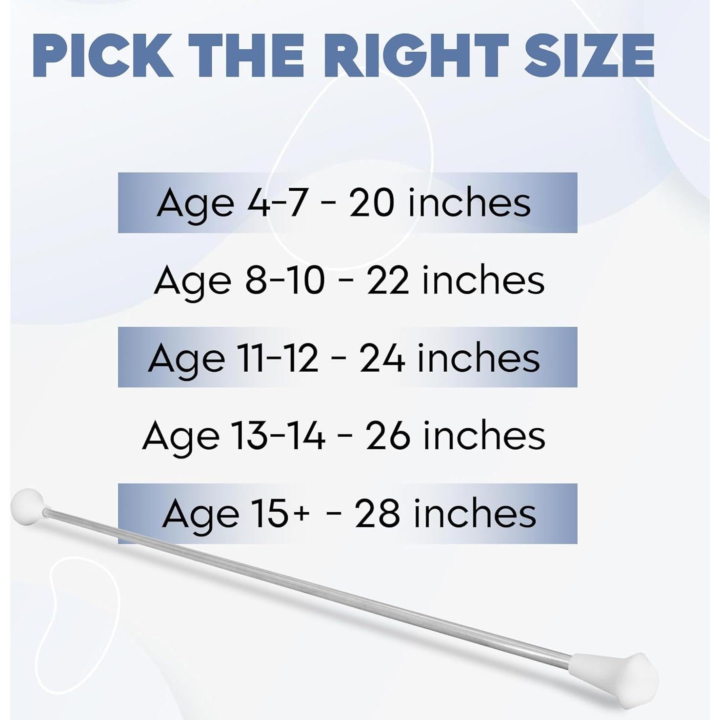 Baton de Marcha Giratorio SIRCLES 20" Acero Inoxidable con Cintas