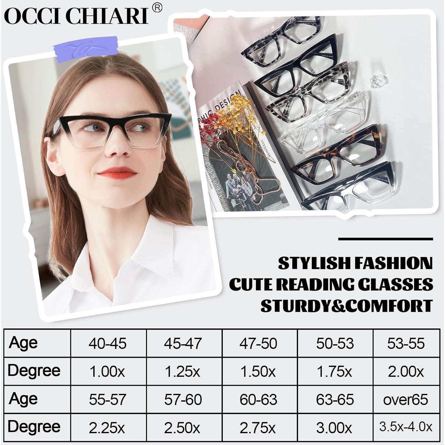 Gafas de Lectura OCCI CHIARI Ojo de Gato 2.25x Retro