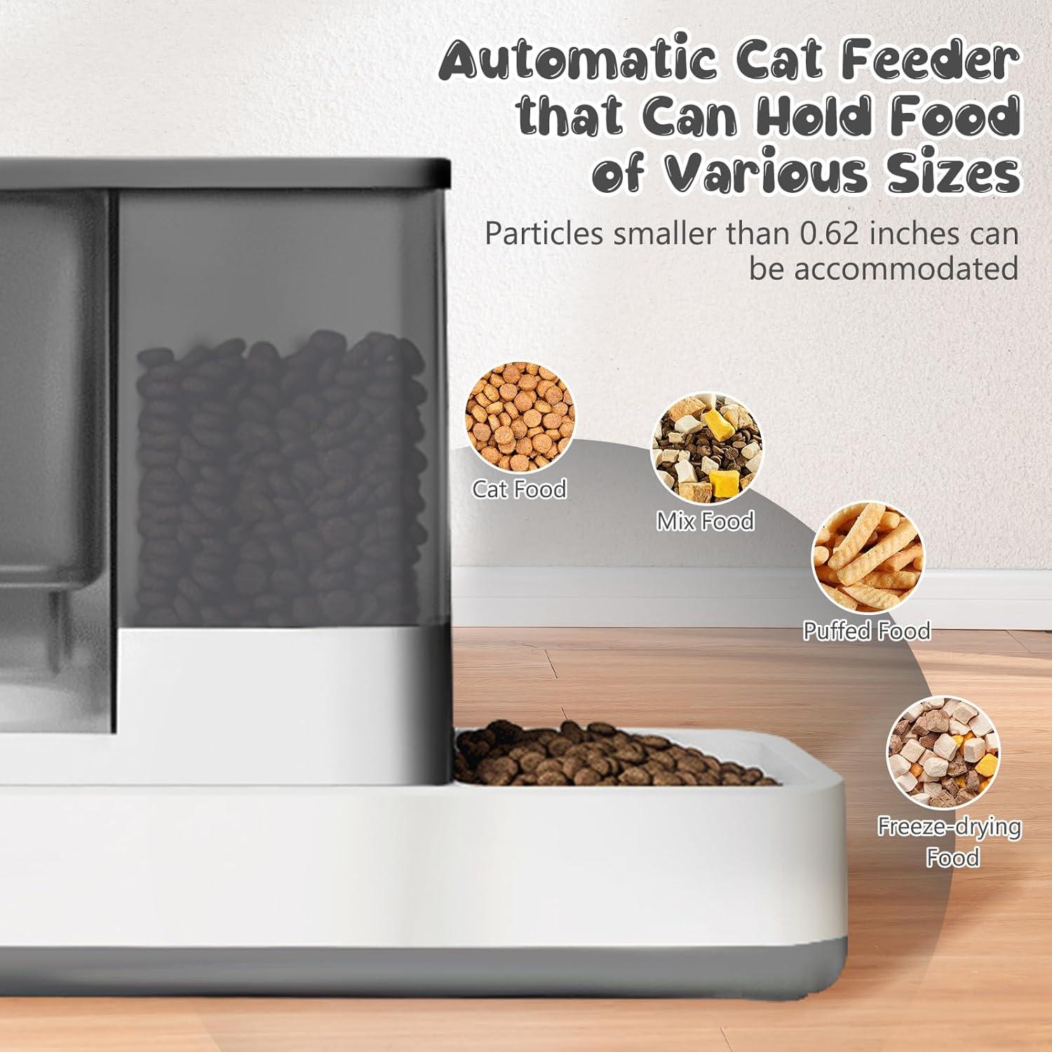 Dispensador Automático de Comida y Agua GearRoot 2 en 1 Gris