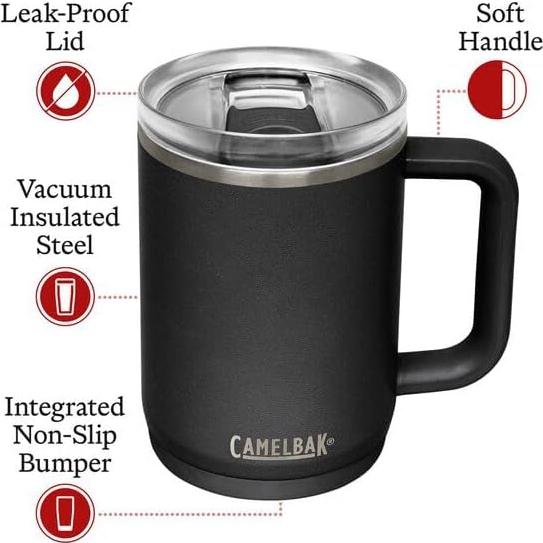 Taza Aislada al Vacío CamelBak Thrive 500 ml Negra