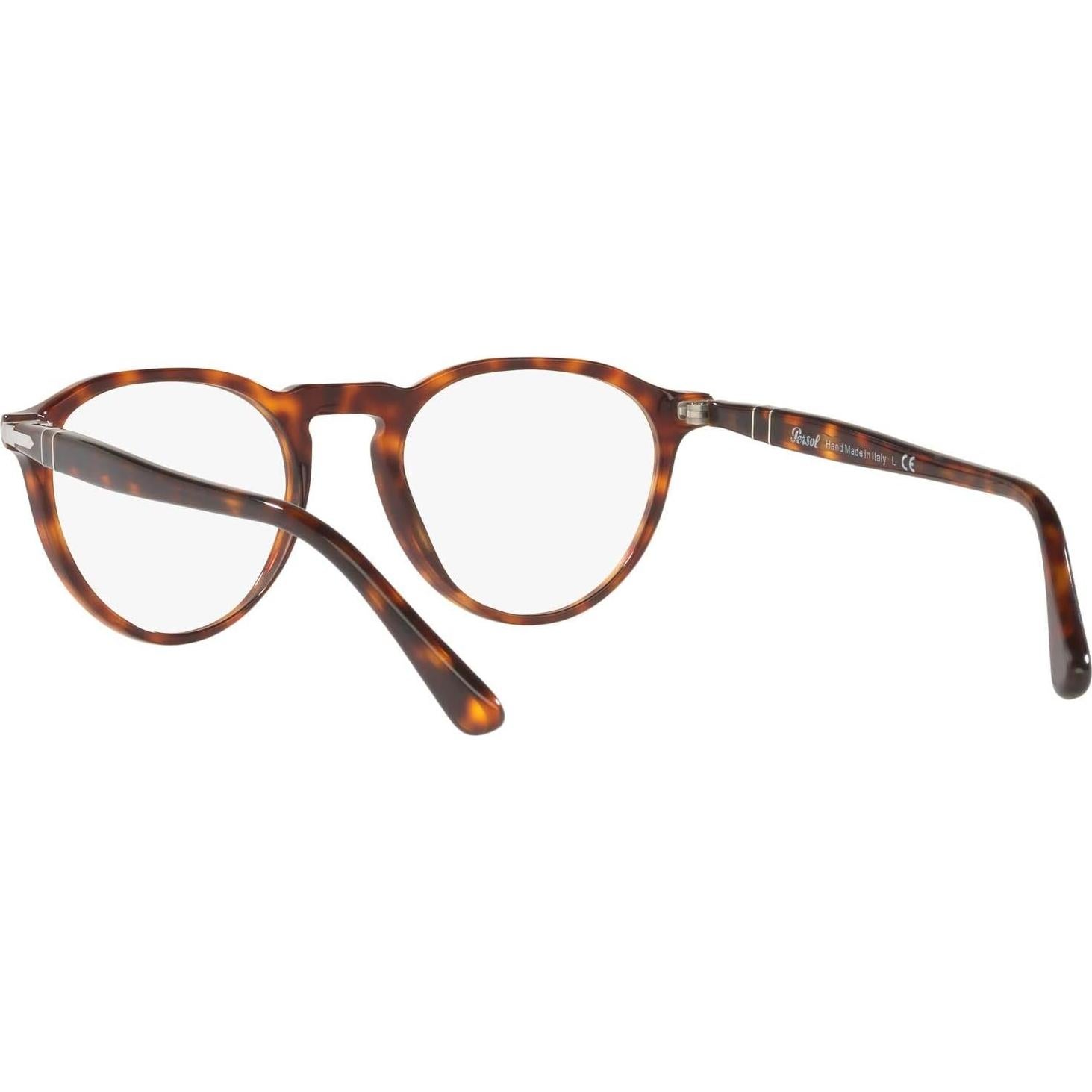 Gafas de Prescripción Persol PO3286V Redondas Havana 49mm