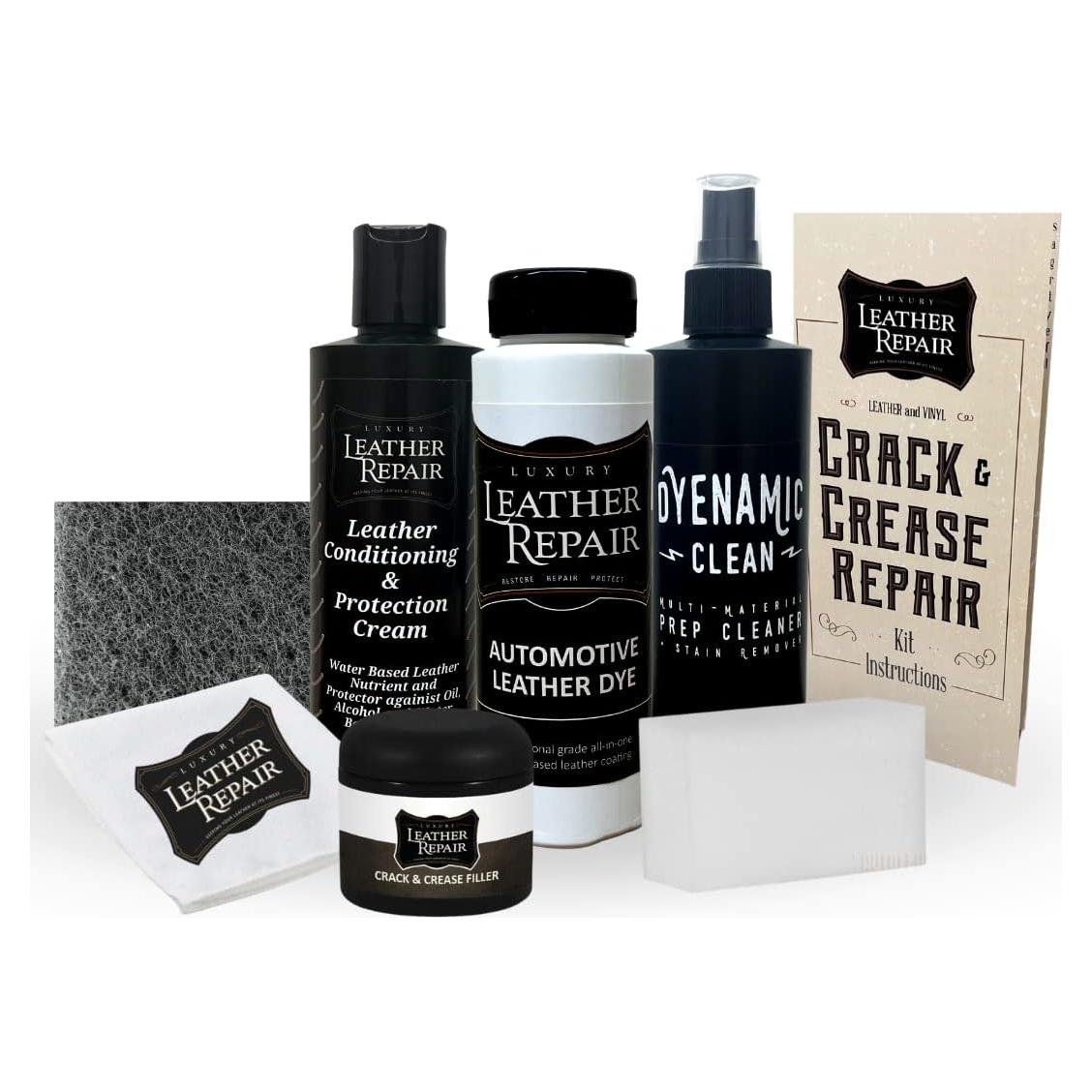 Kit de Reparación de Cuero de Lujo para Automóviles - 0.24L Verde Ácido