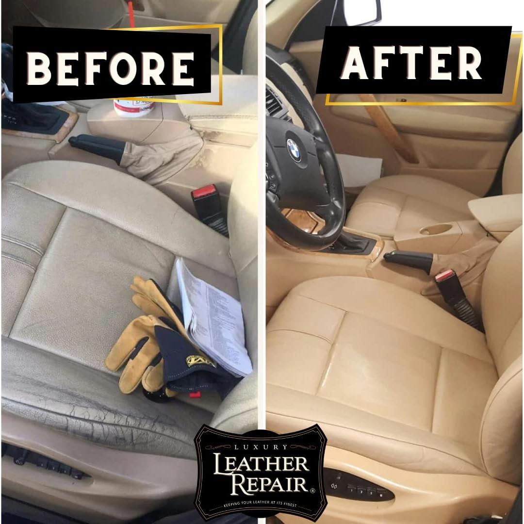 Kit de Reparación de Cuero de Lujo para Automóviles - 0.24L Verde Ácido