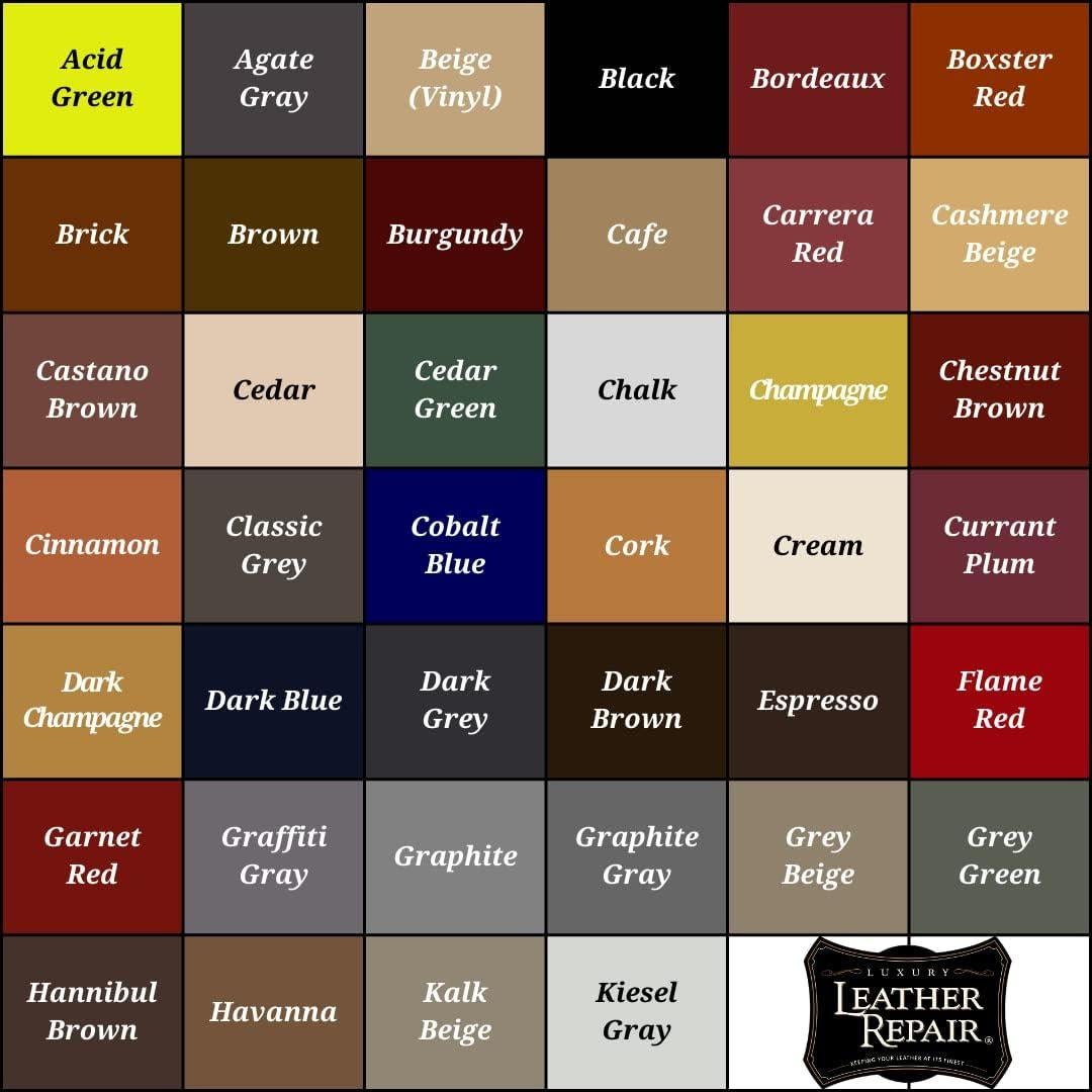 Kit de Reparación de Cuero de Lujo para Automóviles - 0.24L Verde Ácido