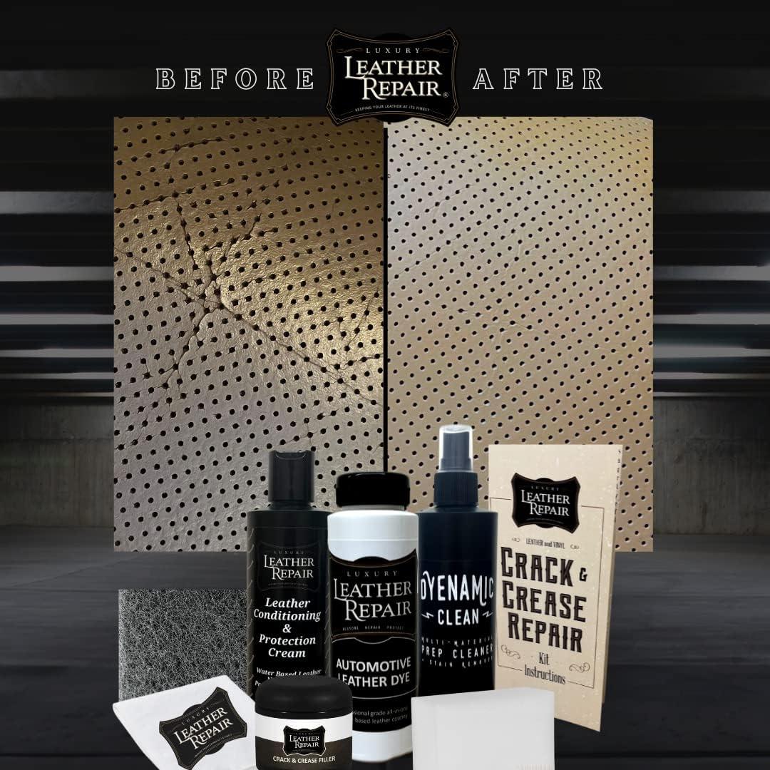 Kit de Reparación de Cuero de Lujo para Automóviles - 0.24L Verde Ácido