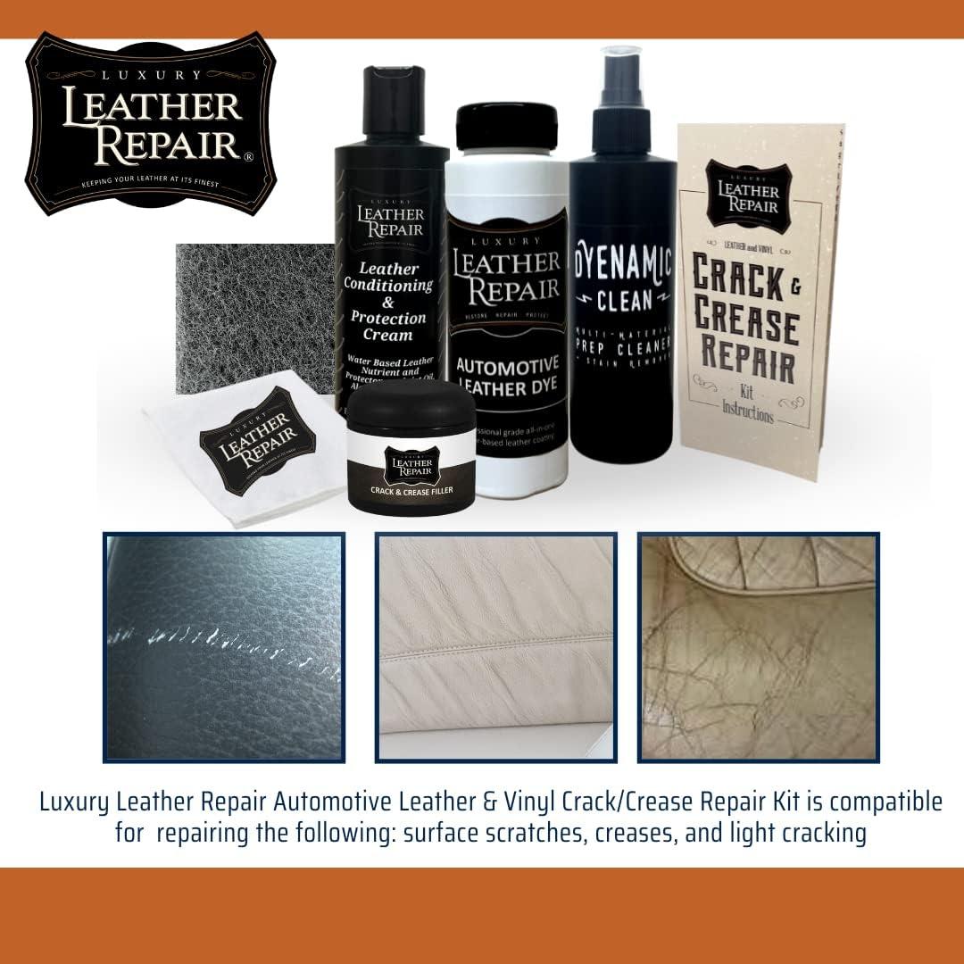 Kit de Reparación de Cuero de Lujo para Automóviles - 0.24L Verde Ácido
