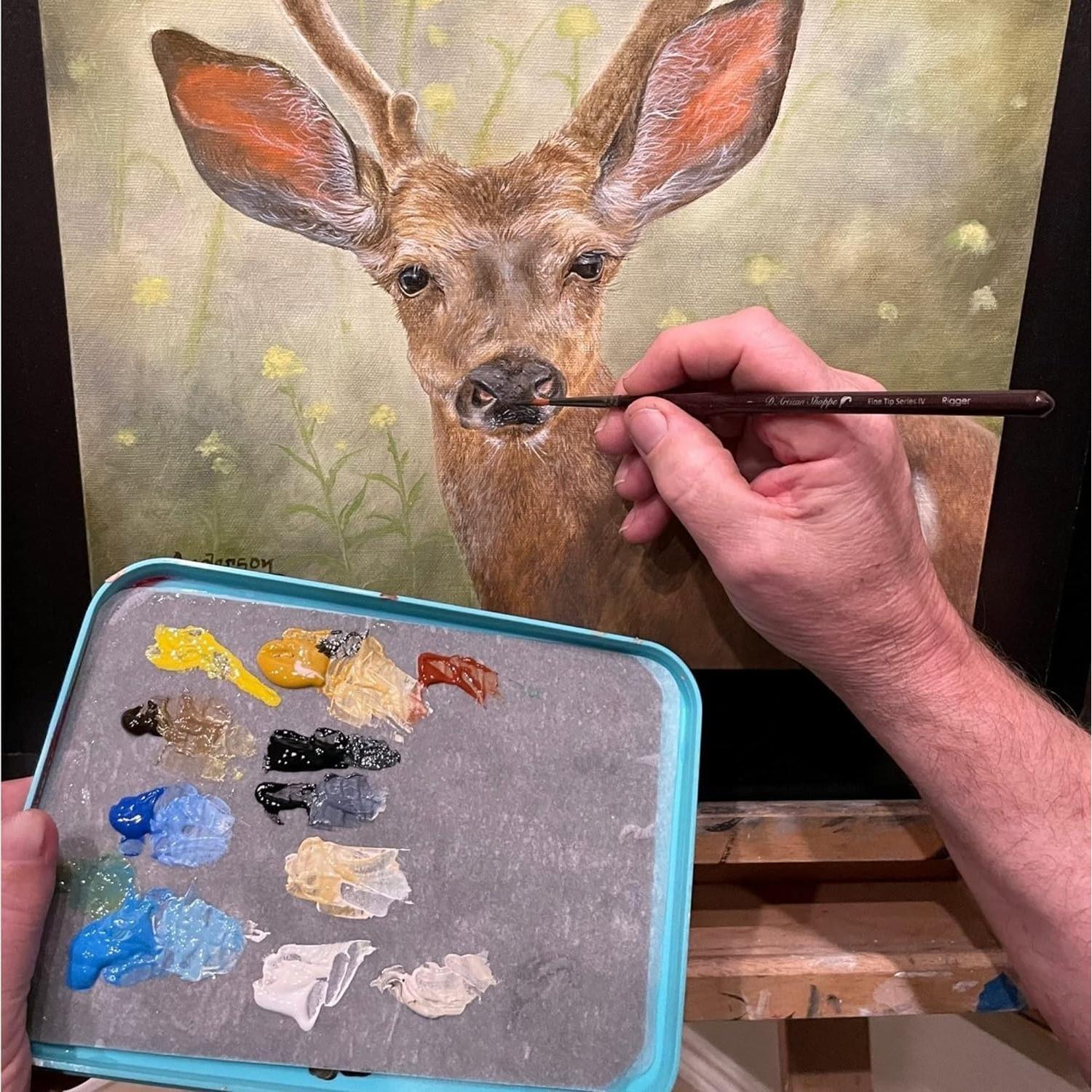 Kit de Pintura Acrílica D'Artisan Wet Palette 50pc