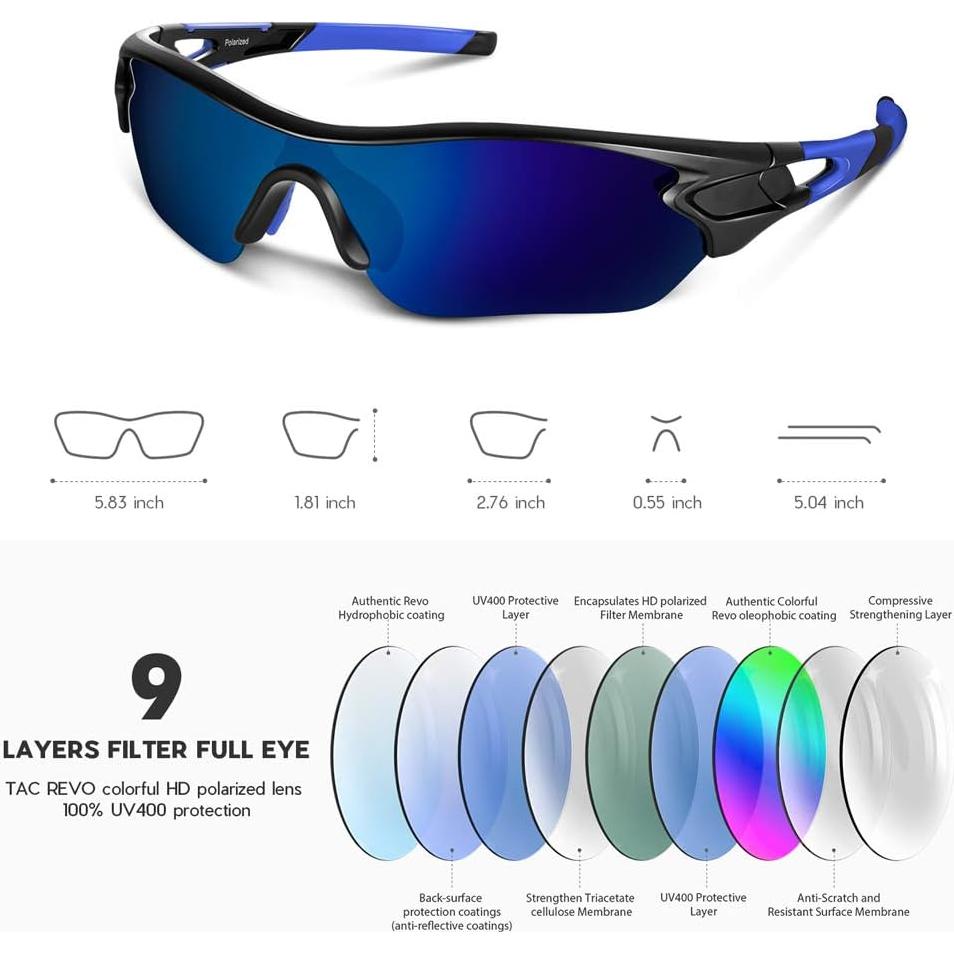 Gafas de sol polarizadas BEACOOL para deportes y actividades